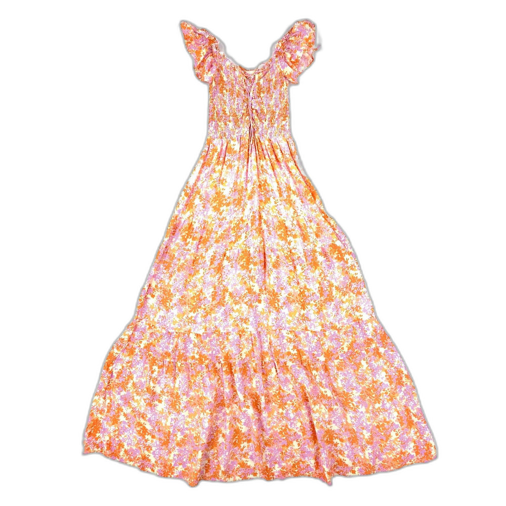 NEW Anthropologie L Space Lucia Smocked Maxi Dress Beachy Boho Romantic Resort